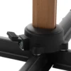 Ombrellone da giardino Rettangolare struttura in alluminio Effetto Legno Tessuto Grigio 3x4 metri