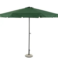 Ombrellone da giardino Verde con falda e carrucola diametro 3 metri