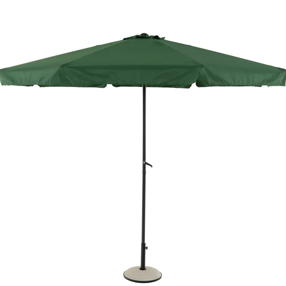 Ombrellone da giardino Verde con falda e carrucola diametro 3 metri