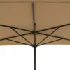 Ombrellone Decentrato a Semicerchio da Balcone con manovella Camel h2,30x1,30 metri