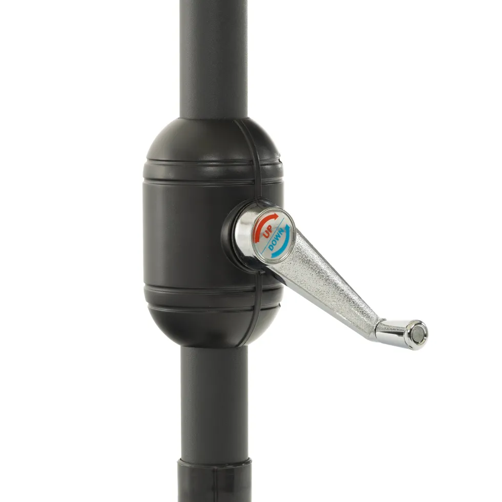 Ombrellone Decentrato a Semicerchio da Balcone con manovella Camel h2,30x1,30 metri