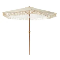 Ombrellone Mare con Frange e Manovella h238 cm diametro 270 cm
