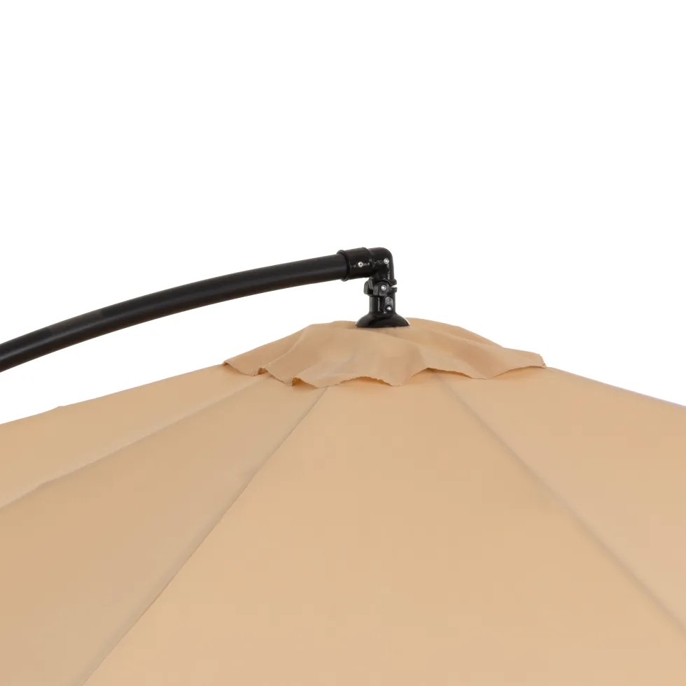 Ombrellone Quadrato con carrucola Camel