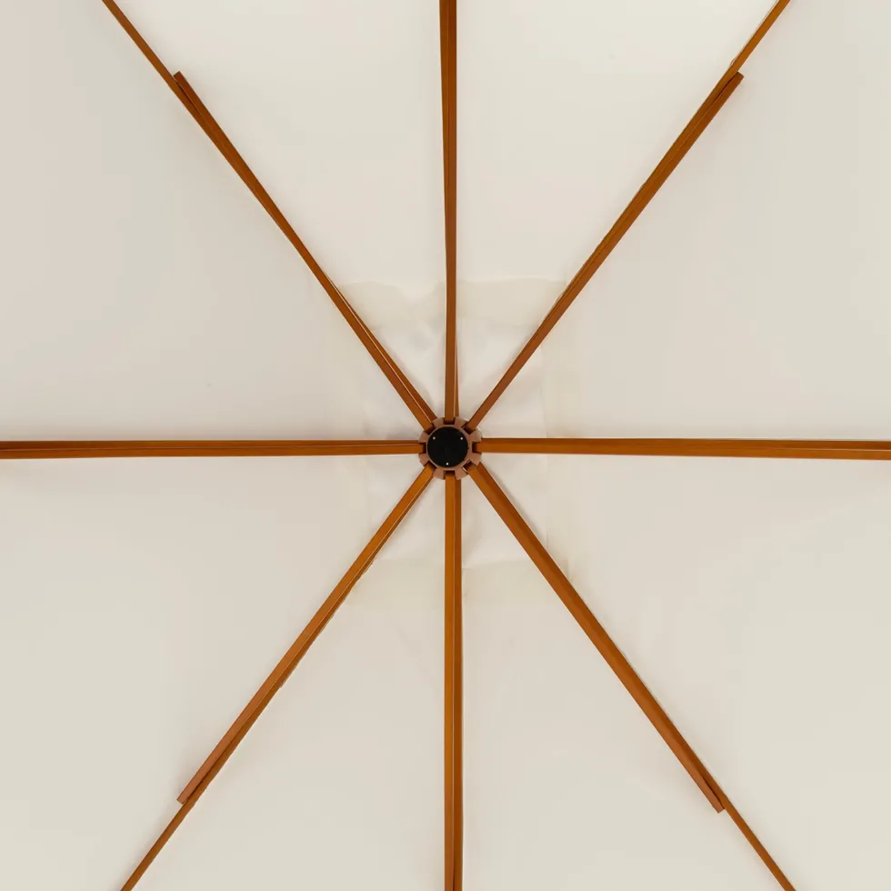Ombrellone Rettangolare a lampada Ècru 3x4 metri