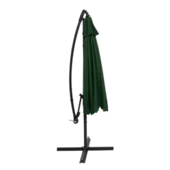 Ombrellone Tondo Verde a lampada con carrucola