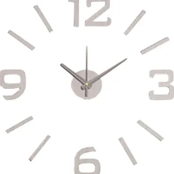 Orologio da parete adesivo silver