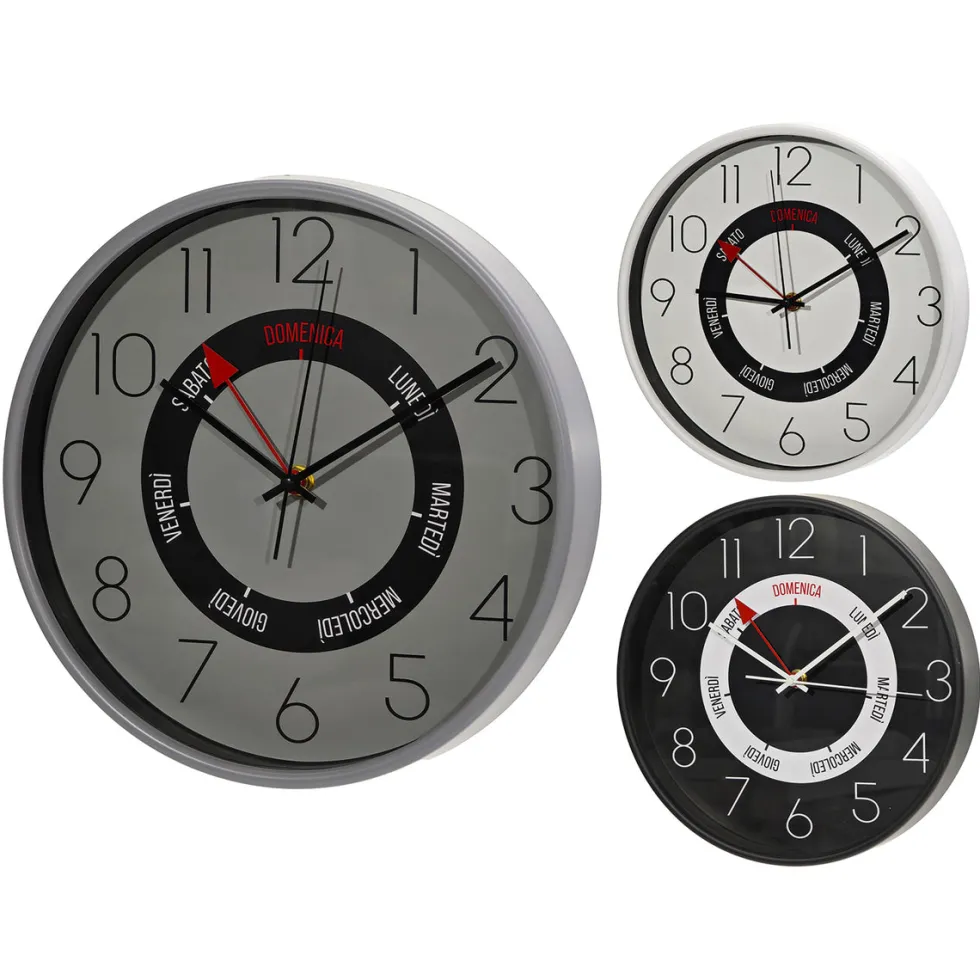 Orologio da parete con Giorni diametro 30 cm