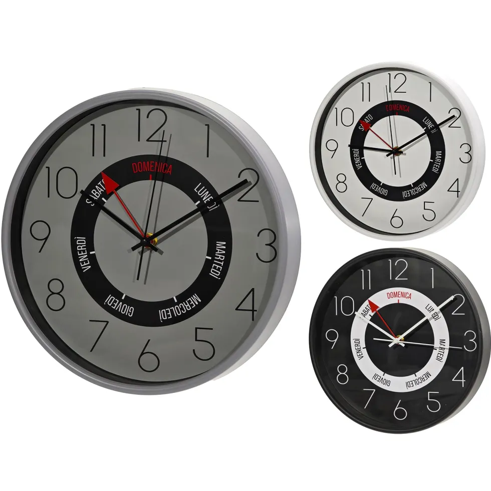 Orologio da parete con Giorni diametro 30 cm