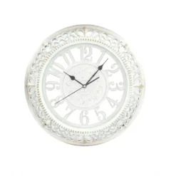 Orologio da Parete Decorativo Vintage Bianco diametro 30 cm