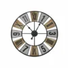 Orologio da parete in legno e metallo