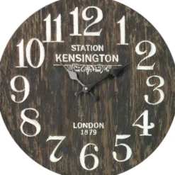 Orologio da Parete in Legno e Metallo diametro 40 cm