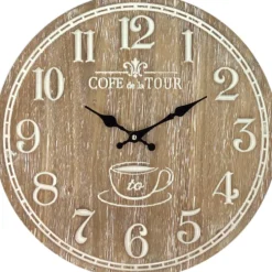 Orologio da Parete in Legno e Metallo diametro 40 cm