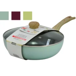 Padella Alta Antiaderente con coperchio in vetro Linea Sobria diametro 26 cm