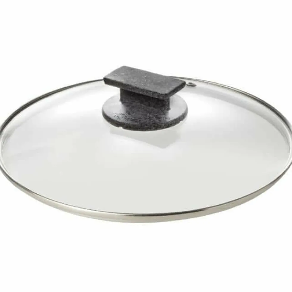 Padella antiaderente con coperchio in vetro Regina di pietra Induction diametro 28 cm