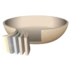 Padella in alluminio pressato Beige Linea Diamante diametro 28 cm