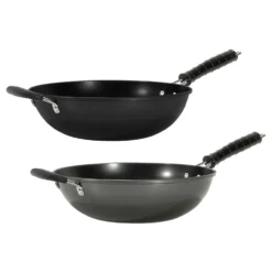 Padella Wok con manici diametro 32 cm