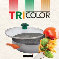 Padelle set 3 pezzi Linea Tricolor diametro 18/22/26 cm