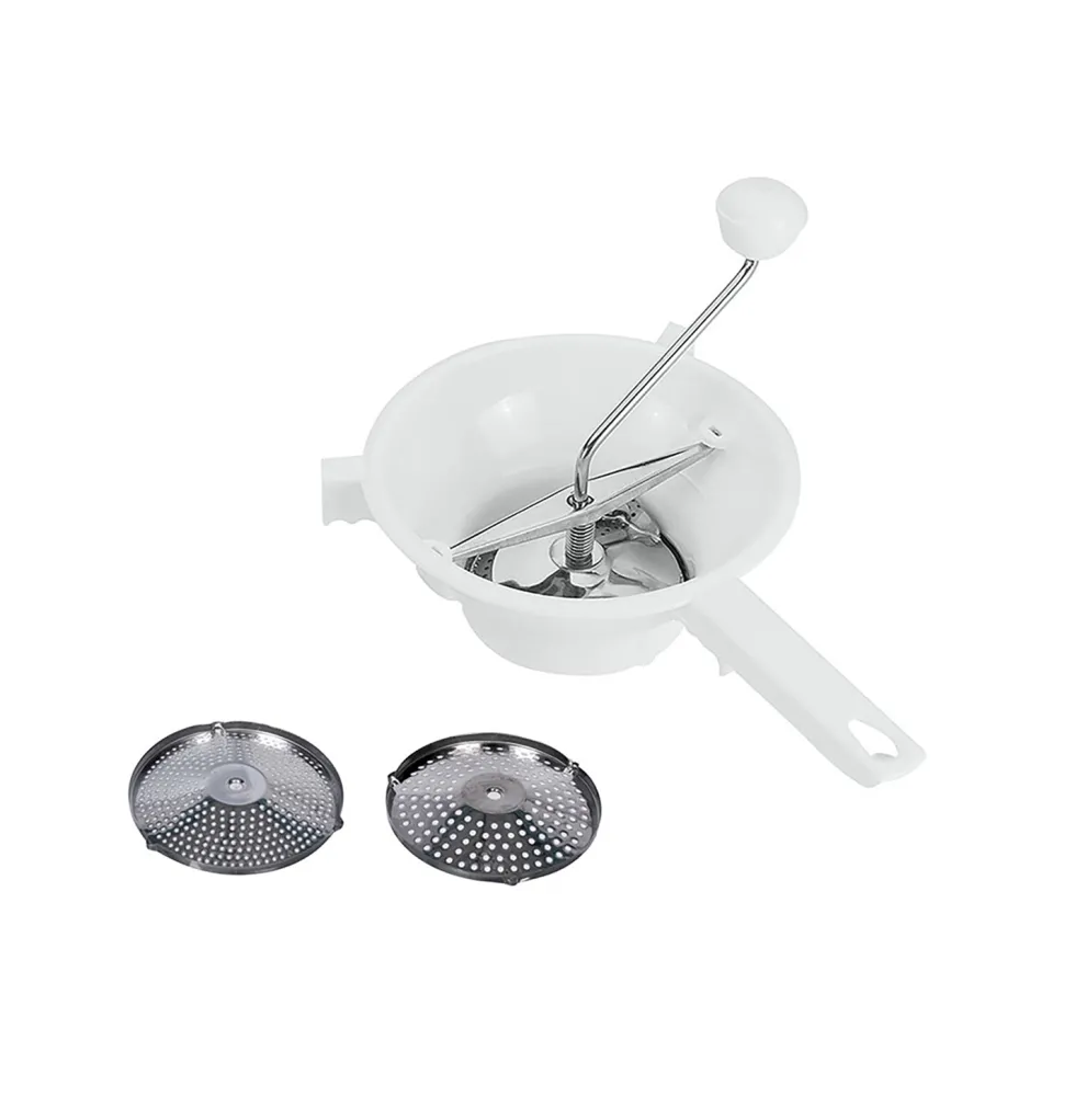 Passaverdure Manuale con 3 Trafìle in Acciaio Inox diametro 22 cm