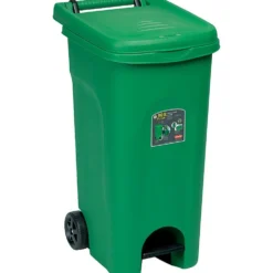 Pattumiera a Pedale Linea Urban Eco System Verde 80 Litri