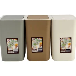 Pattumiera con Coperchio Push 8 litri Linea Natural Style