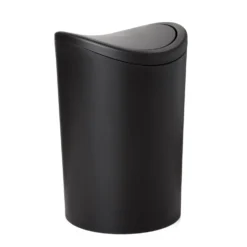 Pattumiera Standard con coperchio basculante Nera 6 litri