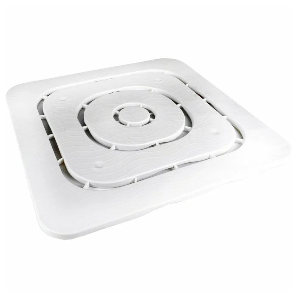 Pedana Doccia Antiscivolo in plastica Bianca 60x60 cm