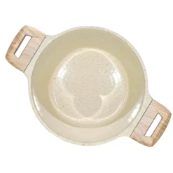 Pentola Antiaderente in alluminio pressato con Coperchio in Vetro Crazy Wood diametro 22 cm