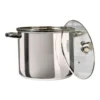 Pentola in acciaio inox con coperchio in vetro Linea Matilde diametro 24 cm