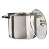 Pentola in acciaio inox con coperchio in vetro Linea Matilde diametro 28 cm