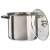 Pentola in acciaio inox con coperchio in vetro Linea Matilde diametro 30 cm