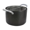 Pentola Multiuso con Doppio Cestello Divisorio in Alluminio diametro 24 cm