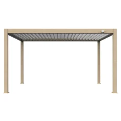 Pergola Bioclimatica Atena 120 Effetto Legno 3x4