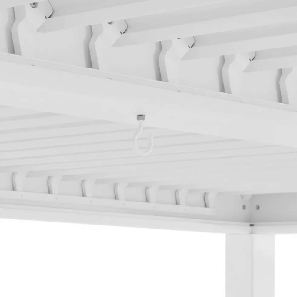 Pergola Bioclimatica in Alluminio Bianca 3x3 metri