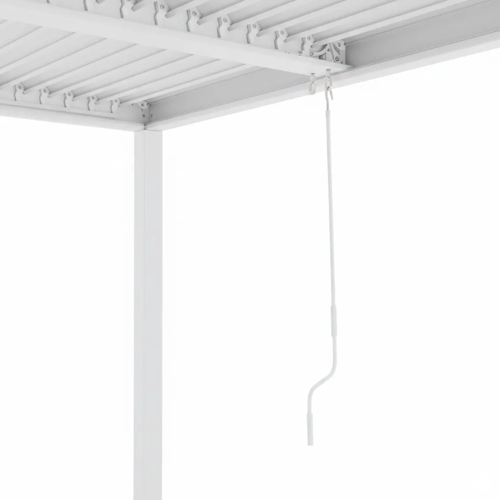 Pergola Bioclimatica in Alluminio Bianca 3x3 metri