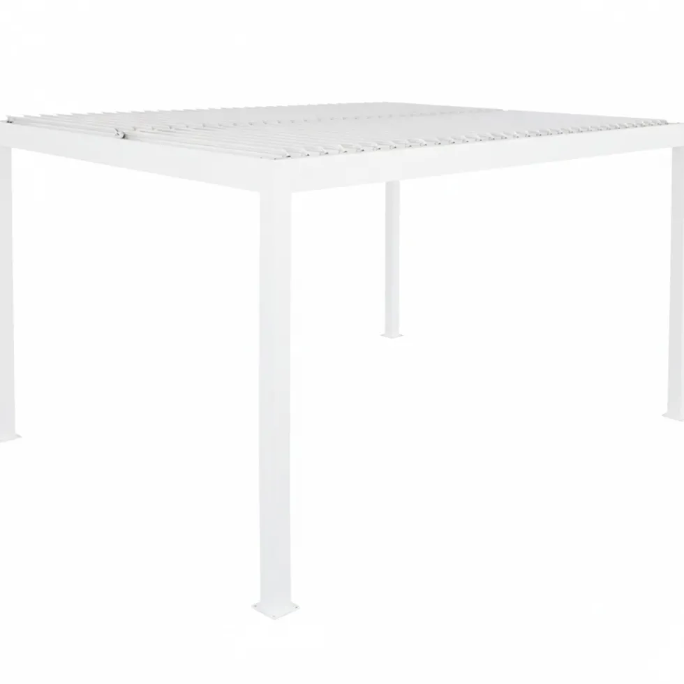 Pergola Bioclimatica in Alluminio Bianca 3x3 metri