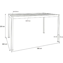 Pergola Bioclimatica in Alluminio Bianca 3x4 metri