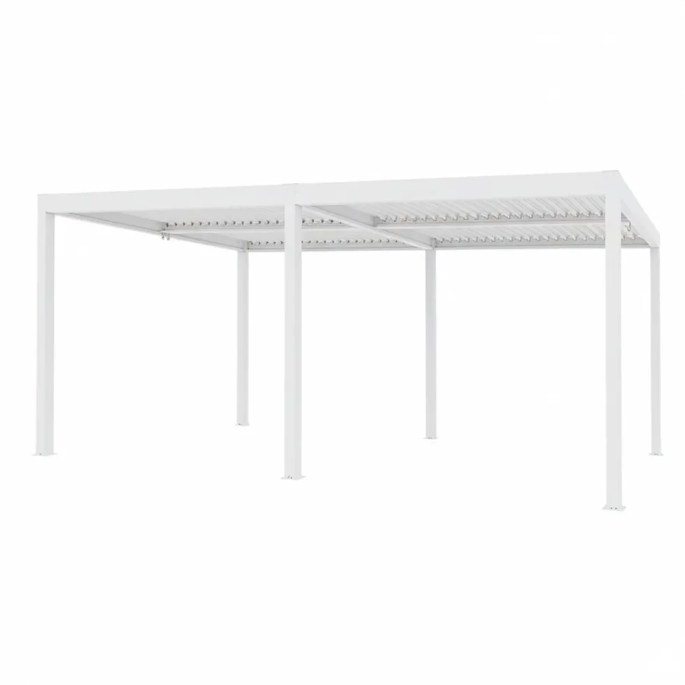 Pergola Bioclimatica in Alluminio Bianca 3x6 metri