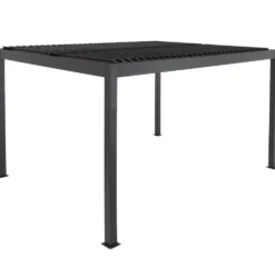 Pergola Bioclimatica in Alluminio Grigio Scuro 3x3 metri