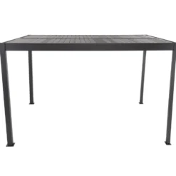 Pergola Bioclimatica in Alluminio Grigio Scuro 3x3 metri