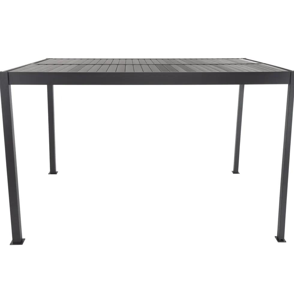 Pergola Bioclimatica in Alluminio Grigio Scuro 3x3 metri