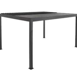 Pergola Bioclimatica in Alluminio Grigio Scuro 3x3 metri