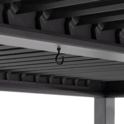 Pergola Bioclimatica in Alluminio Grigio Scuro 3x3 metri