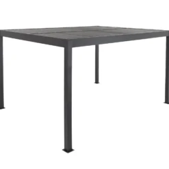 Pergola Bioclimatica in Alluminio Grigio Scuro 3x4 metri