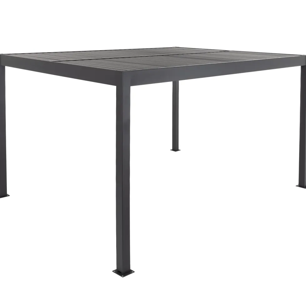 Pergola Bioclimatica in Alluminio Grigio Scuro 3x4 metri
