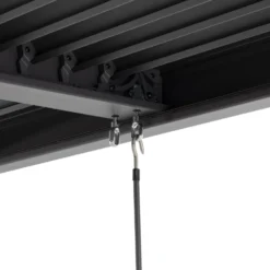 Pergola Bioclimatica in Alluminio Grigio Scuro 3x4 metri