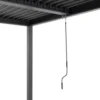 Pergola Bioclimatica in Alluminio Grigio Scuro 3x6 metri