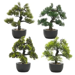 Pianta artificiale Bonsai in vaso h30 cm