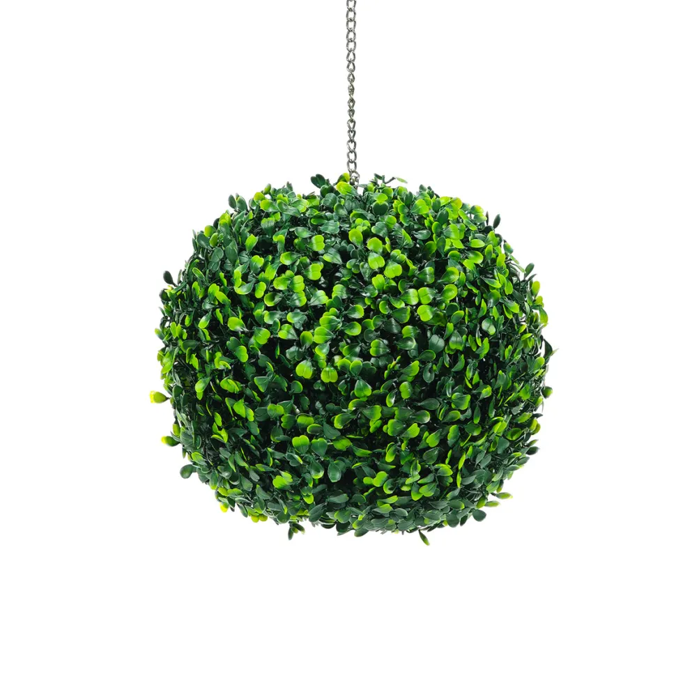 Pianta artificiale Bosso con foglie verdi diametro 23 cm