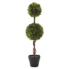 Pianta artificiale Bosso in vaso h63 cm