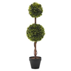 Pianta artificiale Bosso in vaso h63 cm